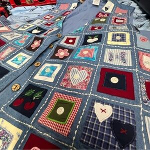 Vintage Blair Patchwork Denim Vest